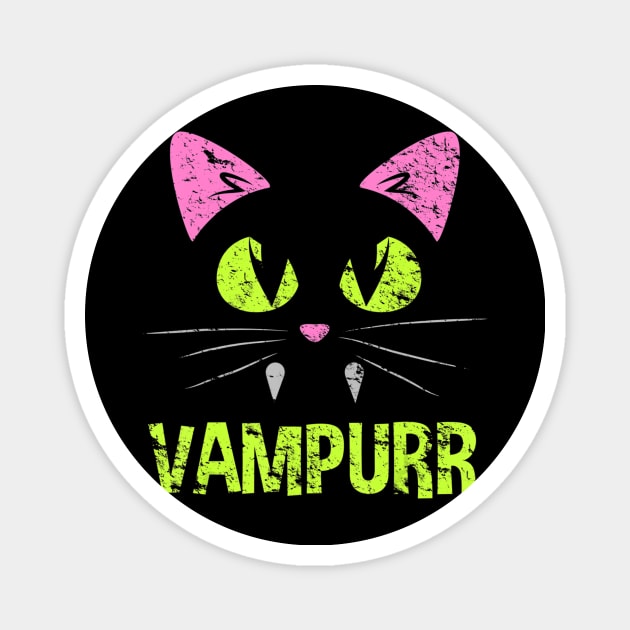 HALLOWEEN SCARY CAT VAMPIRE VAMPURR WOMEN GIRL Magnet by klausgaiser